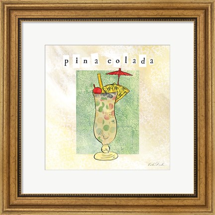 Framed Tropical Cocktails II Print