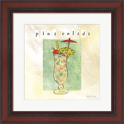 Framed Tropical Cocktails II Print