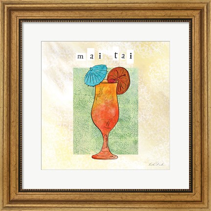 Framed Tropical Cocktails IV Print