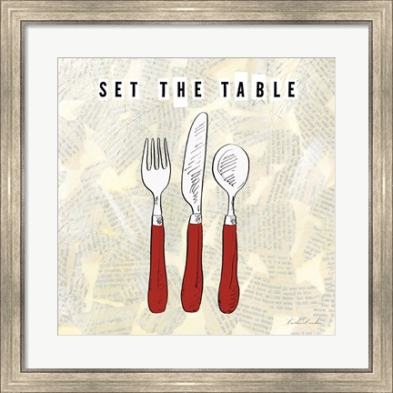 Framed Kitchen Utensils III Print