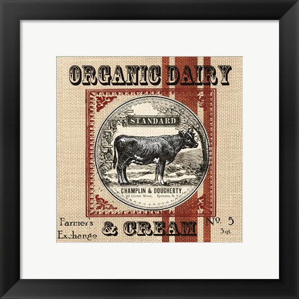 Framed Organic Farm III Print