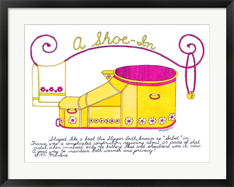 Framed Shoe In Print