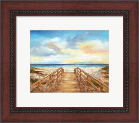 Framed Walk to the Beach Print