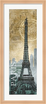 Framed Paris Map Print