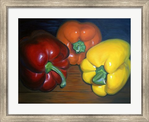 Framed Peppers Print