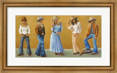 Framed Western Cowgirls Print