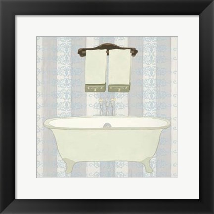 Framed Riviera Bath I Print