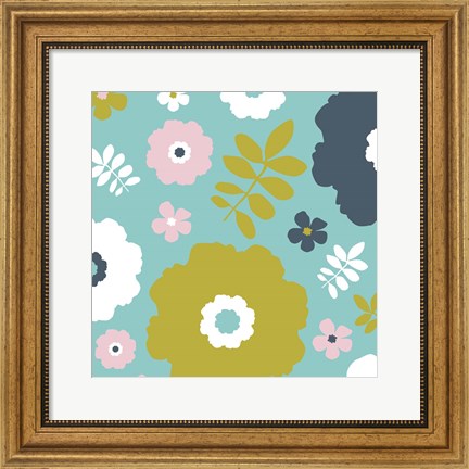 Framed Sweet Floral II Print