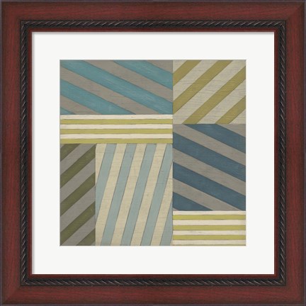 Framed Nautical Stripes II Print