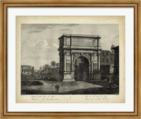 Framed Arco di Tito Print