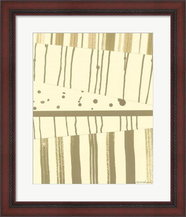 Framed Papyrus Collage I Print