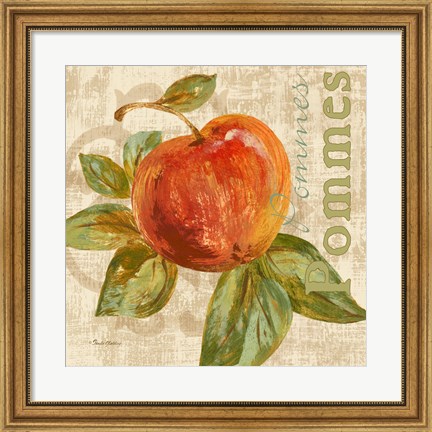 Framed Rustic Fruit I Print