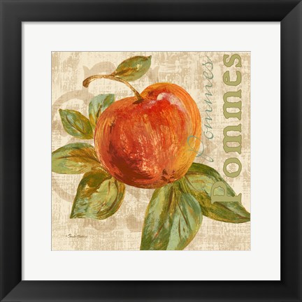 Framed Rustic Fruit I Print