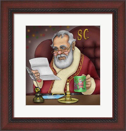 Framed Santa&#39;s Letters Print