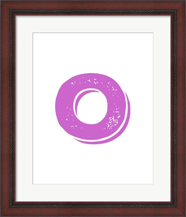 Framed O in Pink Print