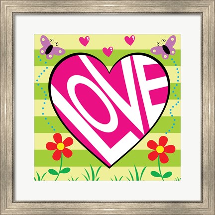 Framed Love Garden Print