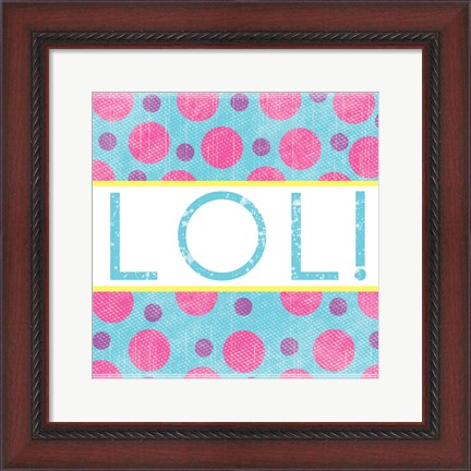 Framed LOL Dots Print