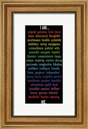 Framed I Am Print