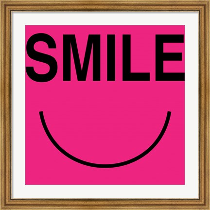 Framed Smile - Pink Print