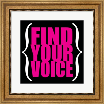 Framed Find Your Voice 5 Print