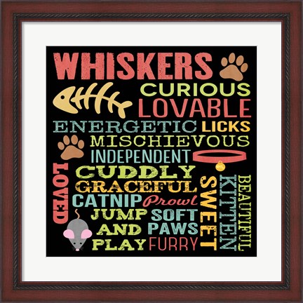 Framed Whiskers Print