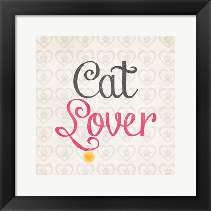 Framed Cat Lover Print