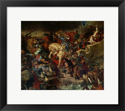 Framed Battle of Taillebourg July 21, 1242 Print