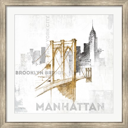 Framed Brooklyn Bridge Print