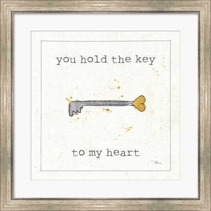 Framed Love Notes IX Print