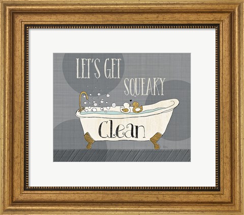 Framed Squeaky Clean I Print