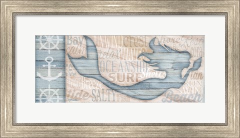 Framed Ocean Life Mermaid Print