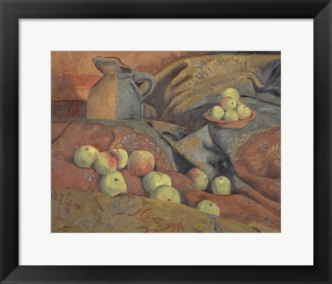 Framed Still Life: Apples And Pitcher, 1912 Print