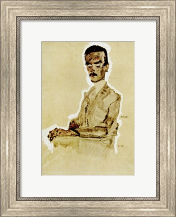 Framed Portrait of Eduard Kosmack Seated, 1910 Print