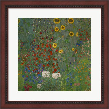 Framed Sunflowers, 1912 Print