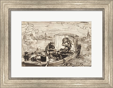 Framed Luncheon on the boat (Dejeuner en bateau) Print