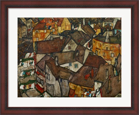 Framed Village, 1915 Print