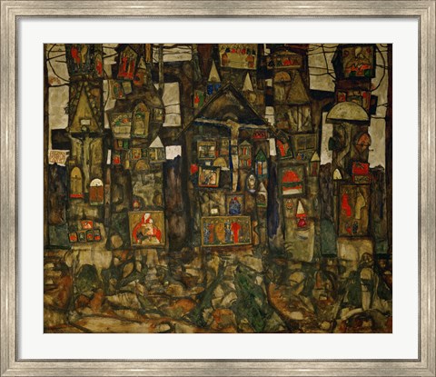 Framed Waldandacht (Shrines In The Wood), 1915 Print