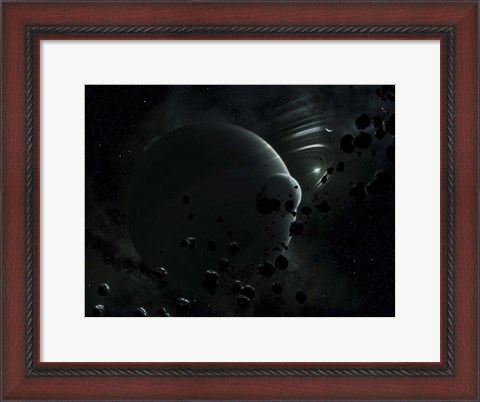 Framed Tyche ( Hypothetical Planet) Print