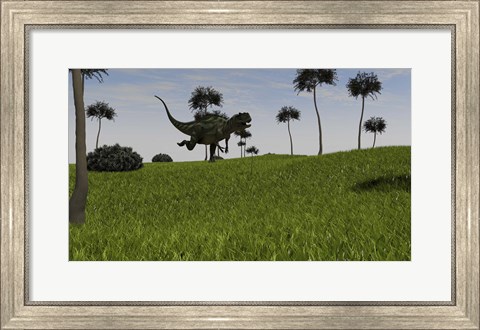 Framed Yangchuanosaurus Running Print