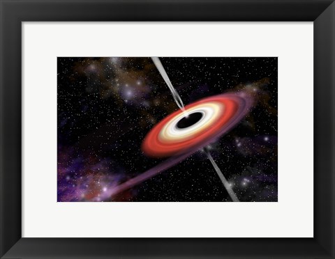 Framed Black Hole Print