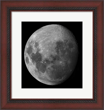 Framed Three Quarter Moon Print