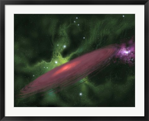 Framed Protostellar Disk Print