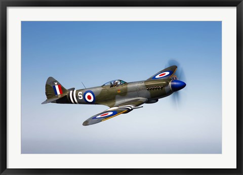 Framed Supermarine Spitfire Mk-18 Print