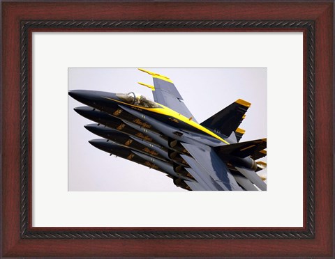 Framed Four Blue Angels F/A-18C Hornets Print