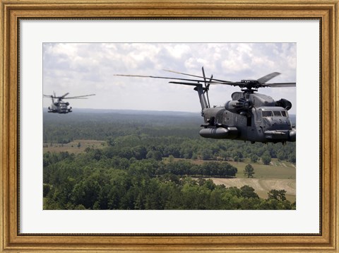 Framed MH-53 Pave Low Helicopters Print