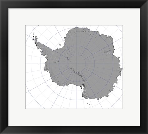 Framed Antarctica Print