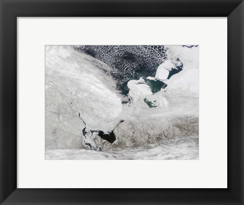 Framed White Sea, Russia Print