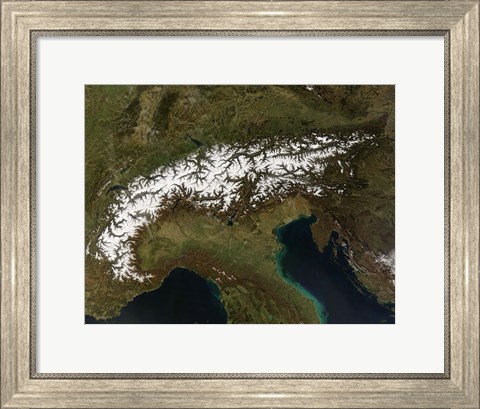 Framed Alps Print