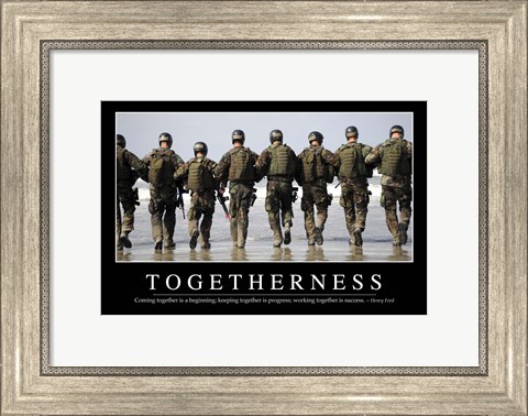 Framed Togetherness: Inspirational Quote and Motivational Poster Print