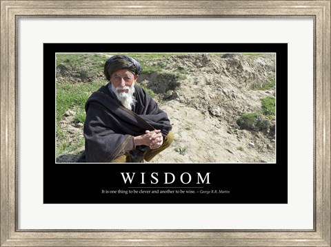 Framed Wisdom: Inspirational Quote and Motivational Poster Print